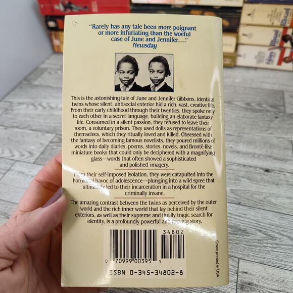 THE‎ SILENT TWINS Marjorie Wallace True Story 1987 1st Ballantine Ed Paperback - Picture 6 of 12